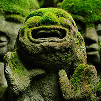 Tượng đá hài hước ở ngôi chùa Otagi Nenbutsu-Ji