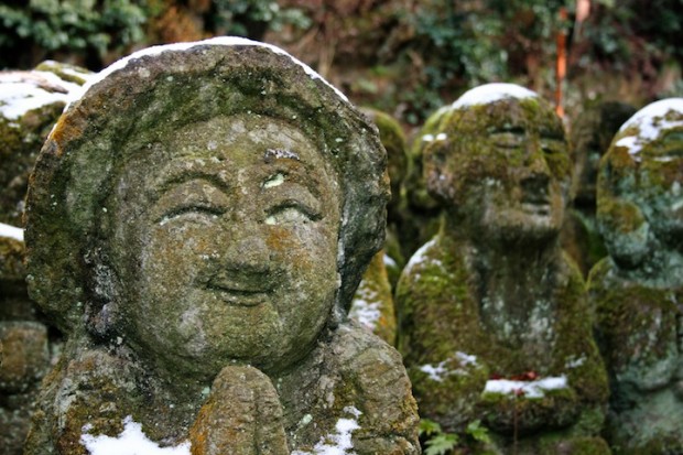 tuong da chua Otagi Nenbutsu Ji 2 Tượng đá hài hước ở ngôi chùa Otagi Nenbutsu Ji 