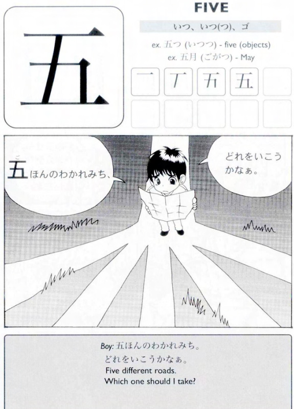 Kanji de Manga bai 1