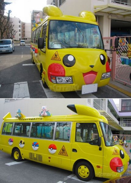 Pokemon bus Những chiếc xe buýt đáng yêu tại Nhật Bản