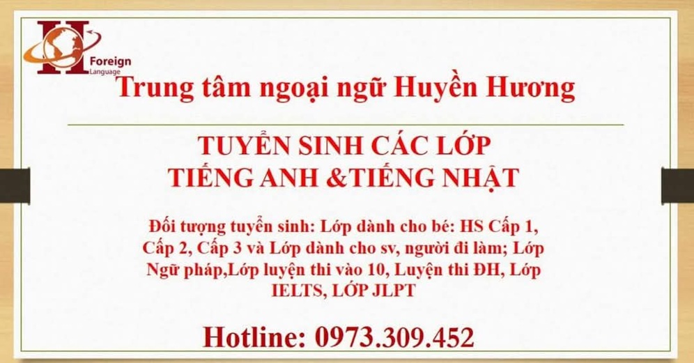 Trung tâm Nhật ngữ Huyền Hương
